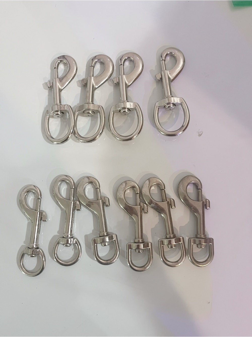 4pcs 3.5 Inch and 6pcs 3 Inch Swivel Eye Bolt Snap Hooks